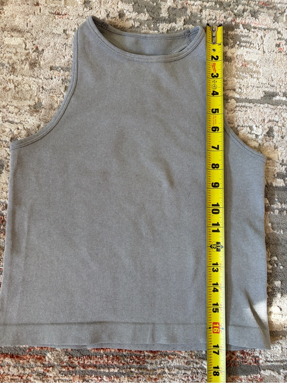 Free People Intimately Ribbed Racerback Tank Gray XS/S - Picture 4 of 5